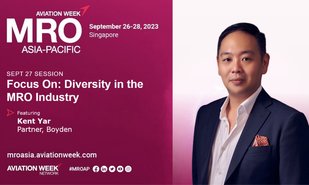 Event: Boyden's Kent Yar Joins Speaker Lineup at MRO Asia Pacific 2023 Aviation Week